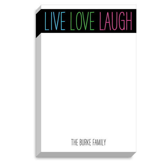 Live Love Laugh Chunky Notepads